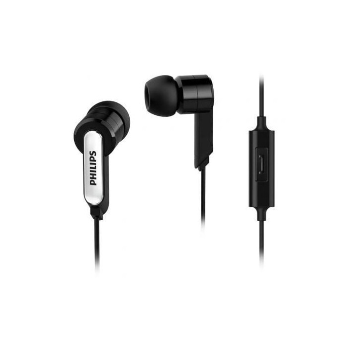 Auriculares Intrauditivos Philips SHE1405/10/ con Micrófono/ Jack 3.5/ Negros | Auriculares