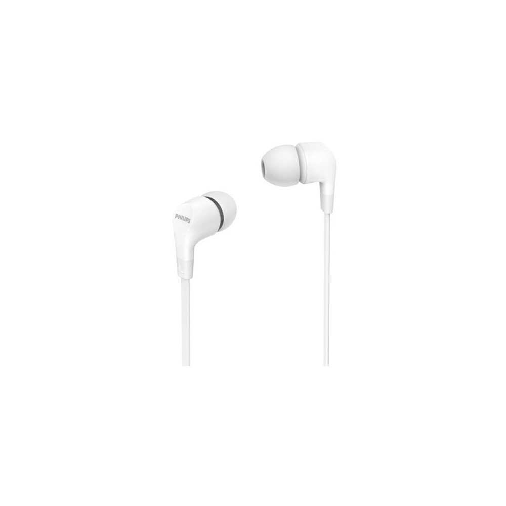 Auriculares Intrauditivos Philips TAE1105WT/ con Micrófono/ Jack 3.5/ Blancos | Auriculares