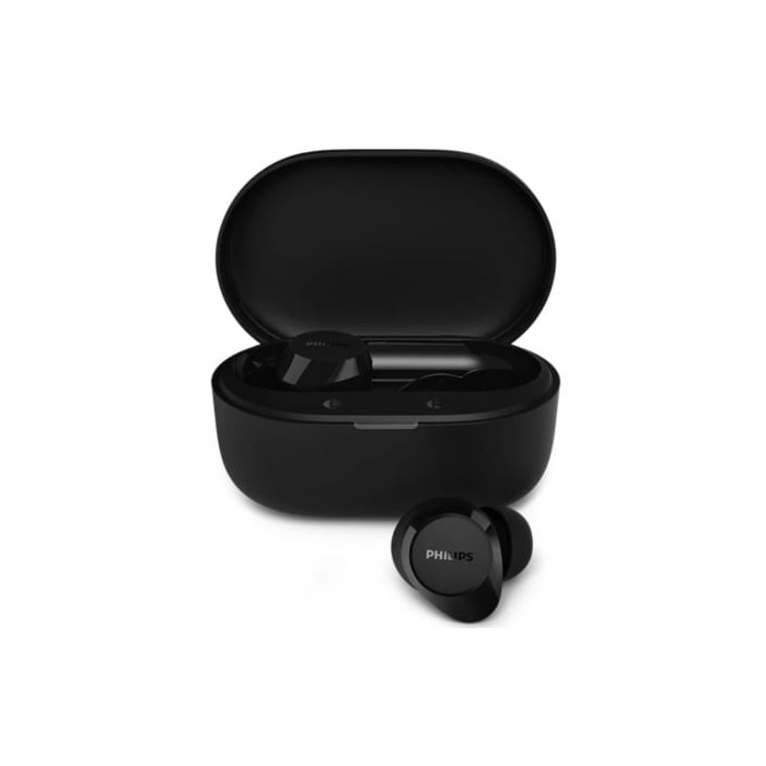 Auriculares Bluetooth Philips TAT1300BK con estuche de carga/ Autonomía 6h/ Negros | Bluetooth