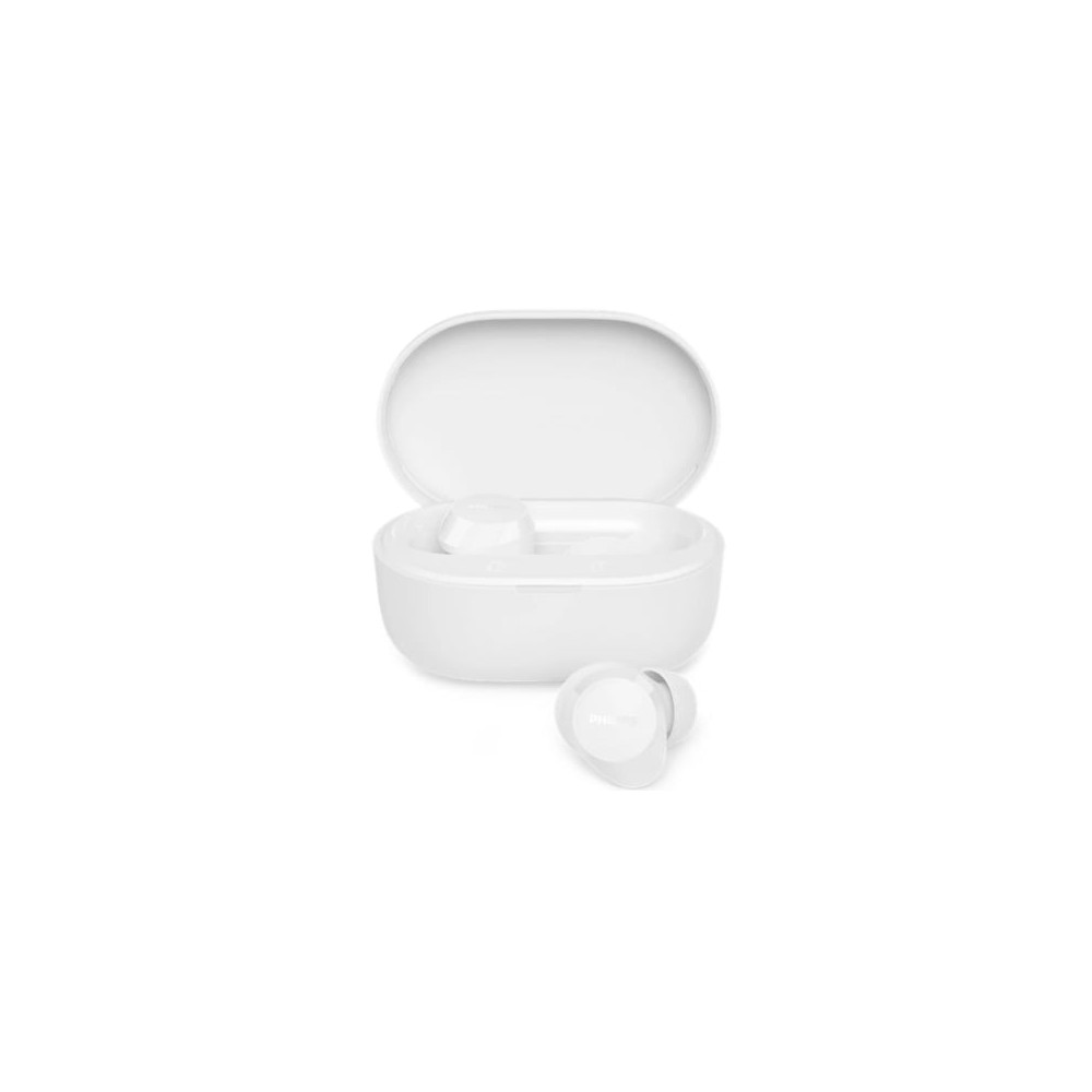 Auriculares Bluetooth Philips TAT1300WT con estuche de carga/ Autonomía 6h/ Blancos | Bluetooth