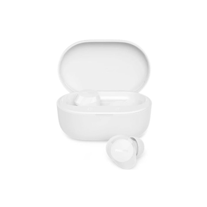Auriculares Bluetooth Philips TAT1300WT con estuche de carga/ Autonomía 6h/ Blancos | Bluetooth