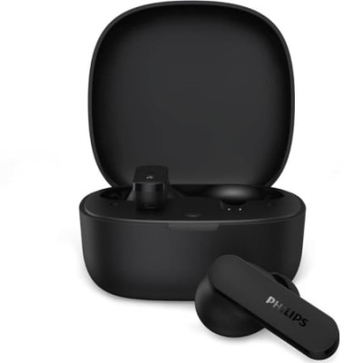 Auriculares Bluetooth Philips TAT2100BK con estuche de carga/ Autonomía 8h/ Negros | Bluetooth