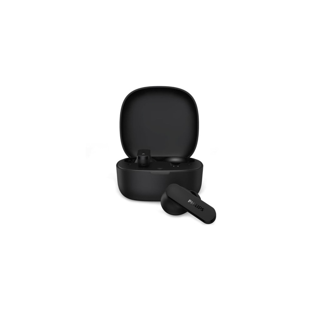 Auriculares Bluetooth Philips TAT2100BK con estuche de carga/ Autonomía 8h/ Negros | Bluetooth