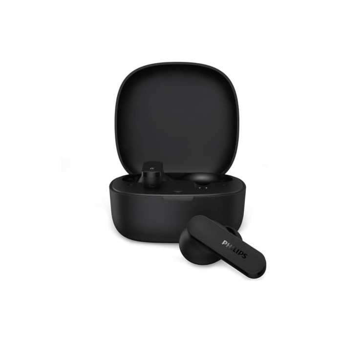 Auriculares Bluetooth Philips TAT2100BK con estuche de carga/ Autonomía 8h/ Negros | Bluetooth