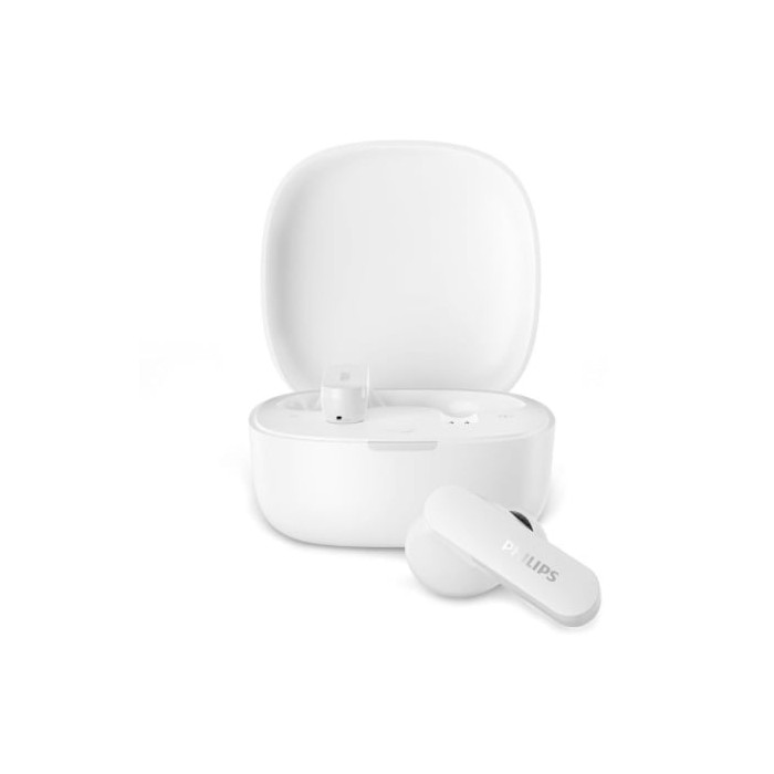 Auriculares Bluetooth Philips TAT2100WT con estuche de carga/ Autonomía 8h/ Blancos | Bluetooth