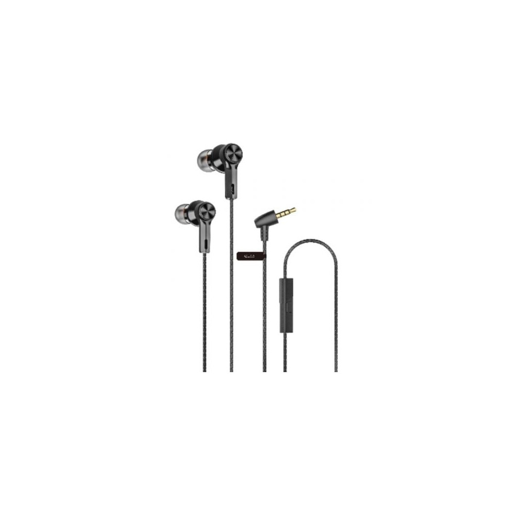 Auriculares Intrauditivos Qubo EB-100/ con Micrófono/ Jack 3.5/ Negros | Auriculares