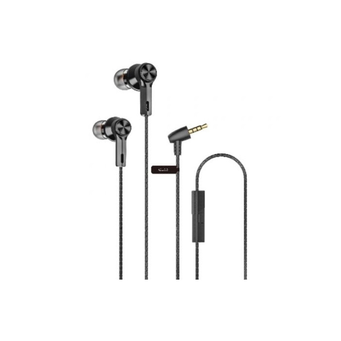 Auriculares Intrauditivos Qubo EB-100/ con Micrófono/ Jack 3.5/ Negros | Auriculares