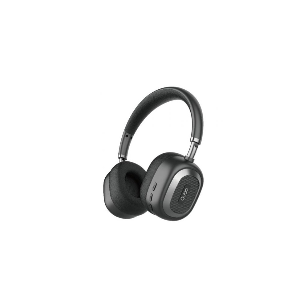 Auriculares Inalámbricos Qubo HD-100/ con Micrófono/ Bluetooth/ Negros | Auriculares