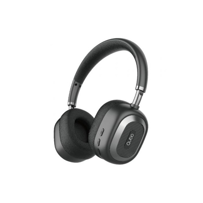 Auriculares Inalámbricos Qubo HD-100/ con Micrófono/ Bluetooth/ Negros | Auriculares