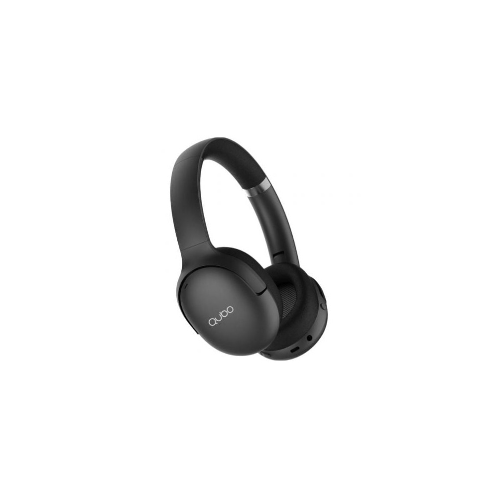 Auriculares Inalámbricos Qubo HD-400/ con Micrófono/ Bluetooth/ Negros | Auriculares