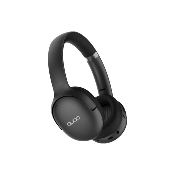 Auriculares Inalámbricos Qubo HD-400/ con Micrófono/ Bluetooth/ Negros | Auriculares