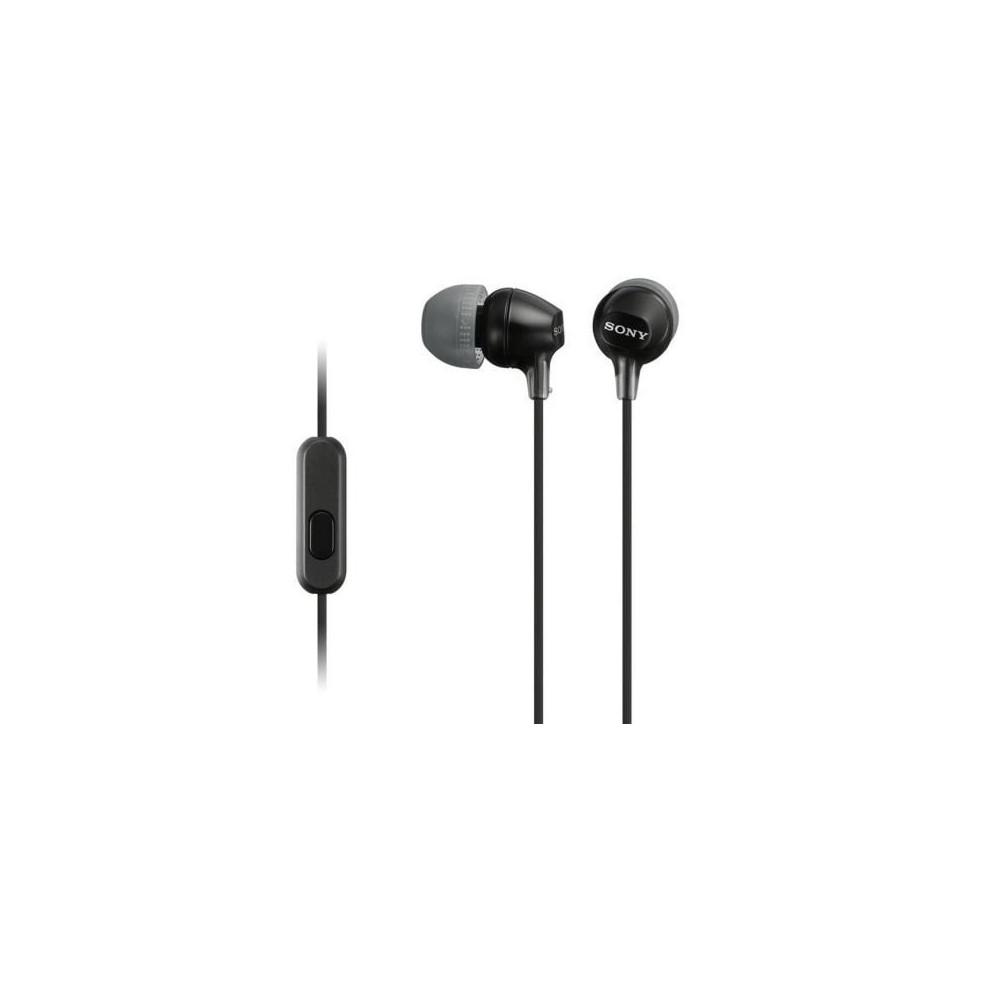 Auriculares Intrauditivos Sony MDR-EX15AP/ con Micrófono/ Jack 3.5/ Negros | Auriculares