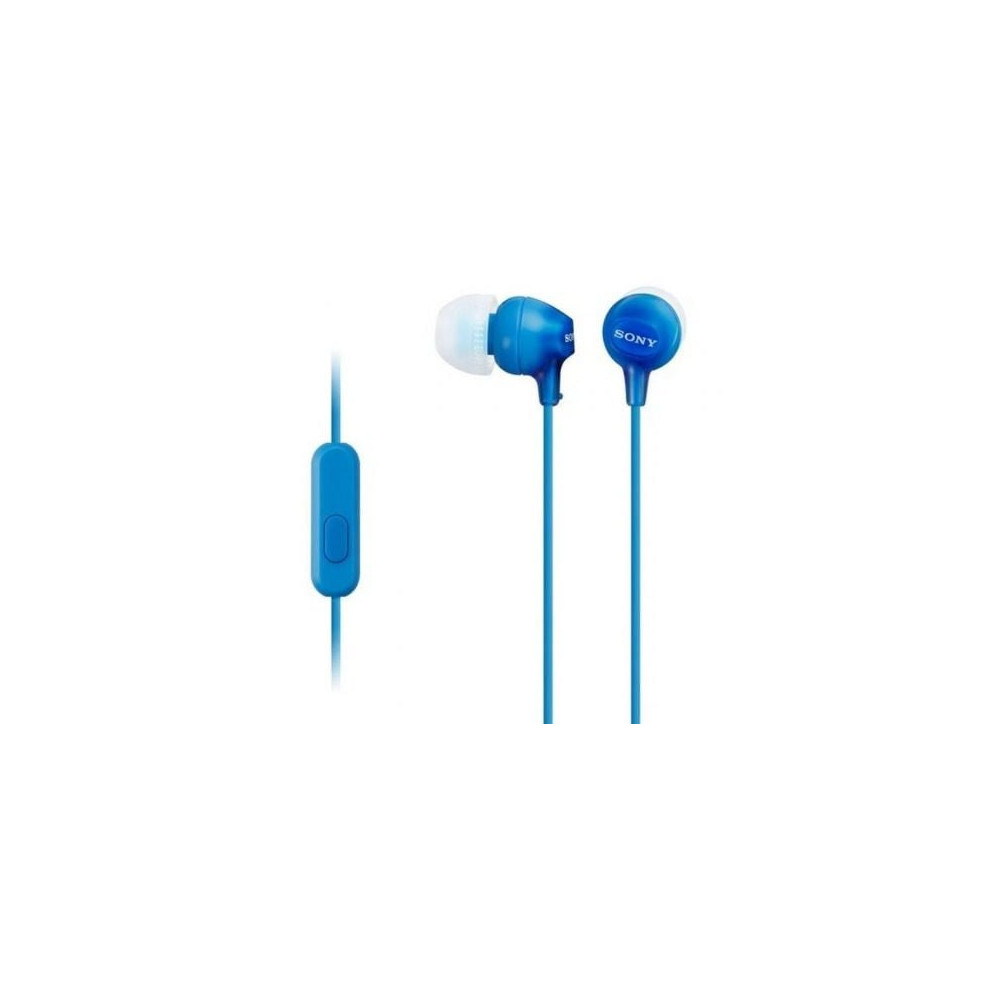 Auriculares Intrauditivos Sony MDR-EX15APLI/ con Micrófono/ Jack 3.5/ Azules | Auriculares