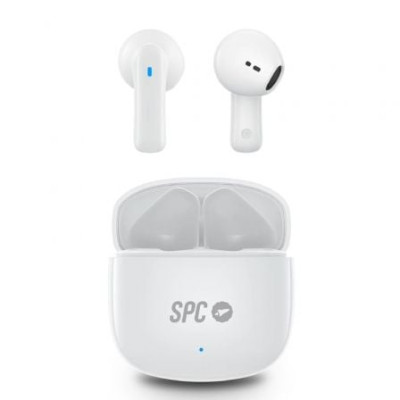 Auriculares Bluetooth SPC Zion 2 Play con estuche de carga/ Autonomía 7h/ Blancos | Bluetooth