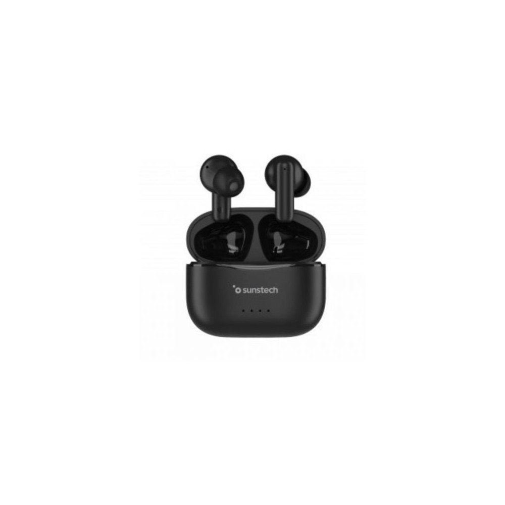 Auriculares Bluetooth Sunstech WAVEPODSBK con estuche de carga/ Autonomía 4.5h/ Negros | Bluetooth