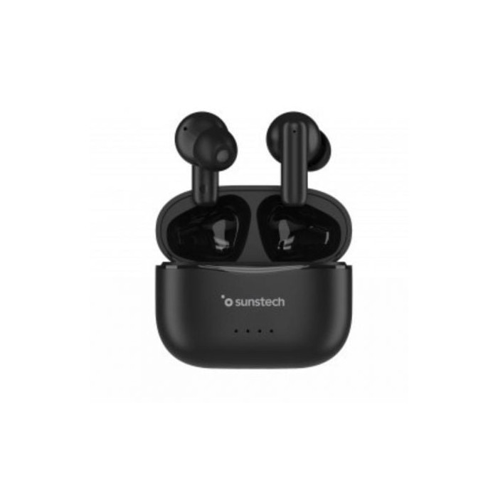 Auriculares Bluetooth Sunstech WAVEPODSBK con estuche de carga/ Autonomía 4.5h/ Negros | Bluetooth