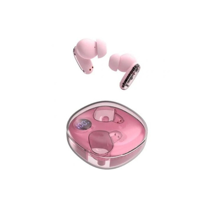 Auriculares Bluetooth Mars Gaming MHIB2 con estuche de carga/ Autonomía 7h/ Rosa | Bluetooth