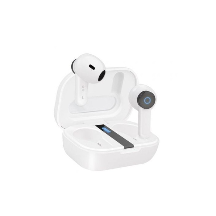 Auriculares Bluetooth TooQ Bender TQBWH-0031W con estuche de carga/ Autonomía 4h/ Blancos | Bluetooth
