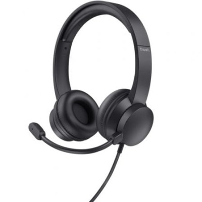 Auriculares Trust HS-201 USB/ con Micrófono/ USB/ Negros | Auriculares