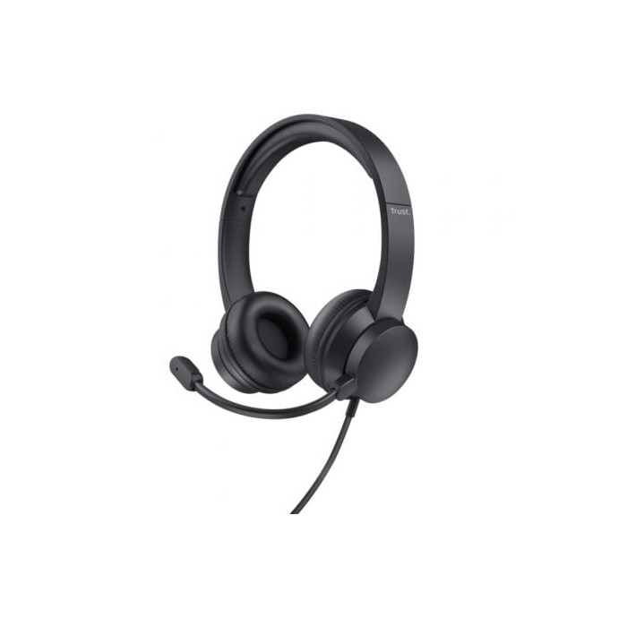 Auriculares Trust HS-201 USB/ con Micrófono/ USB/ Negros | Auriculares