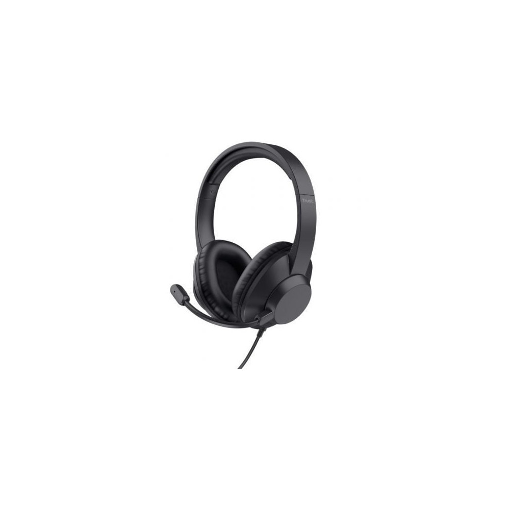 Auriculares Trust Ayda Max/ con Micrófono/ Jack 3.5/ Negros | Auriculares