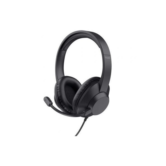 Auriculares Trust Ayda Max/ con Micrófono/ Jack 3.5/ Negros | Auriculares