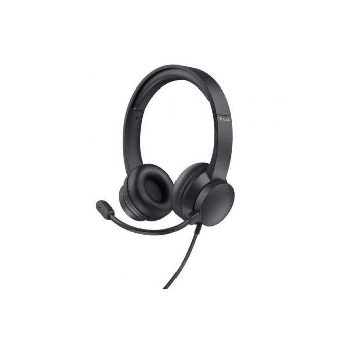 Auriculares Trust Ayda/ con Micrófono/ USB/ Negros | Auriculares