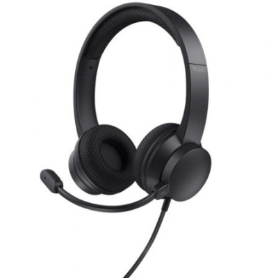 Auriculares Trust Ayda/ con Micrófono/ USB/ Negros | Auriculares