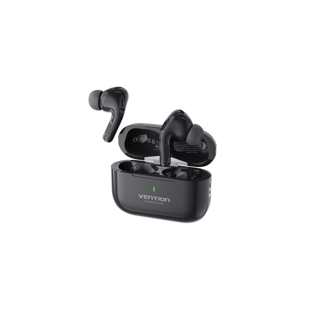 Auriculares Bluetooth Vention Echo Lite E11 con estuche de carga/ Autonomía 6h/ Negros | Bluetooth
