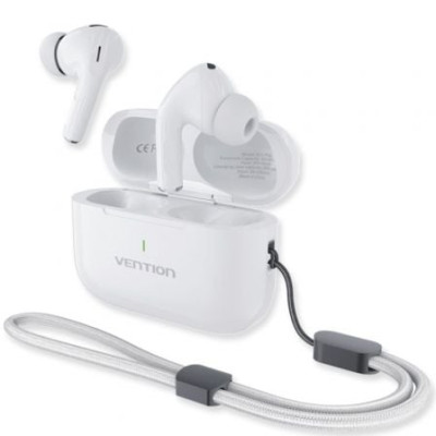 Auriculares Bluetooth Vention Echo Lite E11 Plus con estuche de carga/ Autonomía 6h/ Blancos | Bluetooth