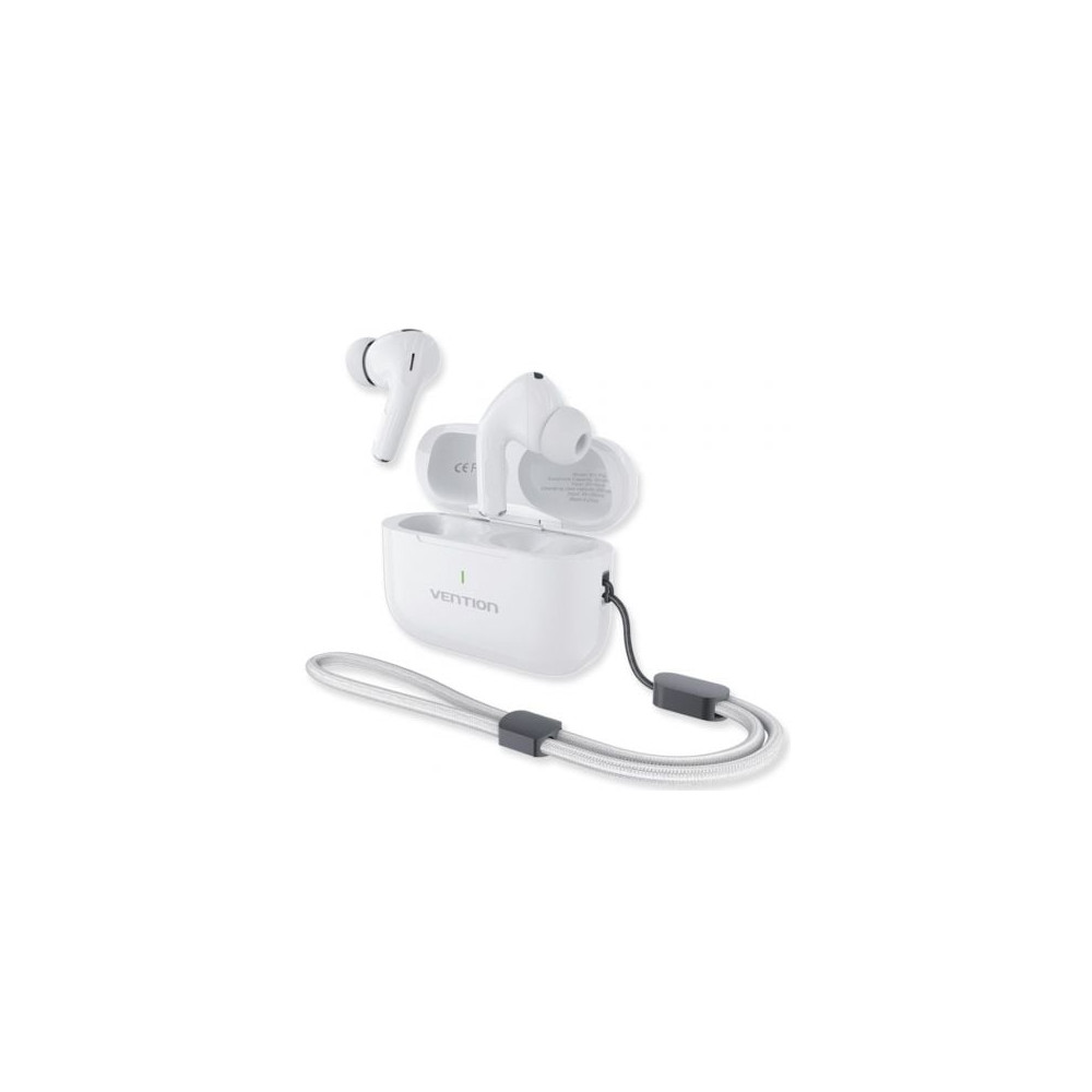Auriculares Bluetooth Vention Echo Lite E11 Plus con estuche de carga/ Autonomía 6h/ Blancos | Bluetooth
