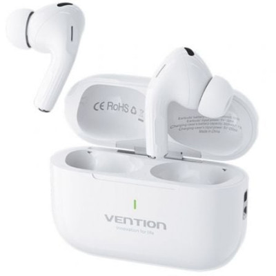 Auriculares Bluetooth Vention Echo Lite E11 con estuche de carga/ Autonomía 6h/ Blancos | Bluetooth
