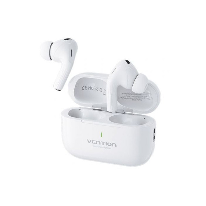Auriculares Bluetooth Vention Echo Lite E11 con estuche de carga/ Autonomía 6h/ Blancos | Bluetooth