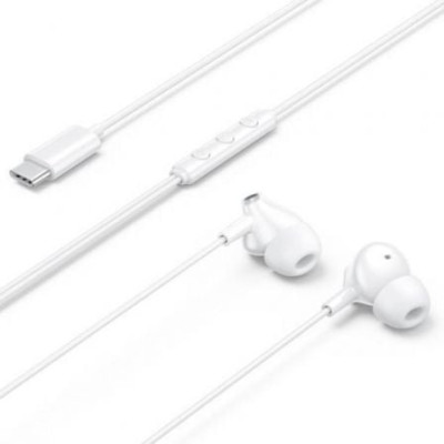 Auriculares Intrauditivos Vention Echo Lite USB-C In-Ear/ con Micrófono/ USB Tipo-C/ Blancos | Auriculares
