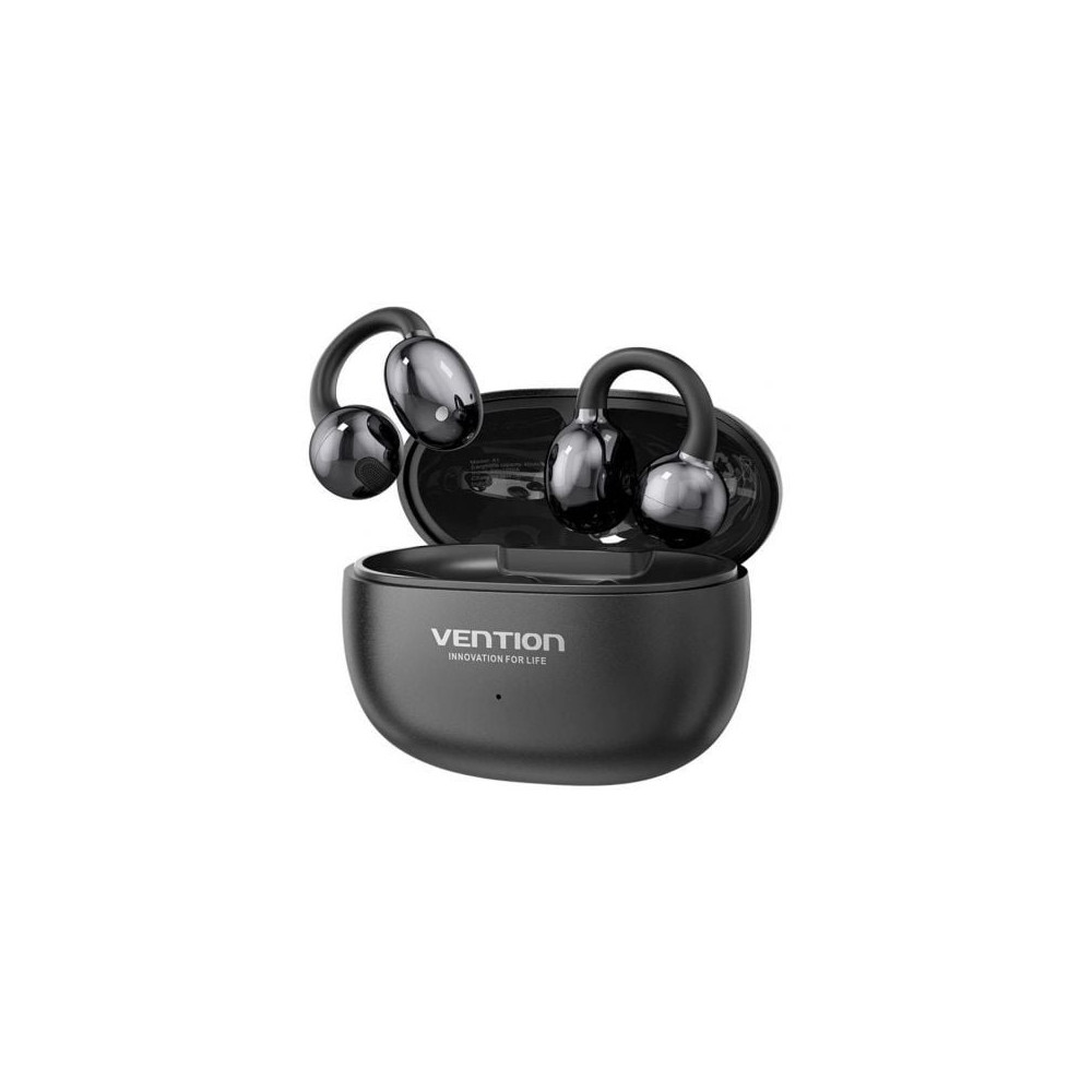 Auriculares Bluetooth Vention Echo Clip A11 Pro con estuche de carga/ Autonomía 6h/ Negro | Bluetooth