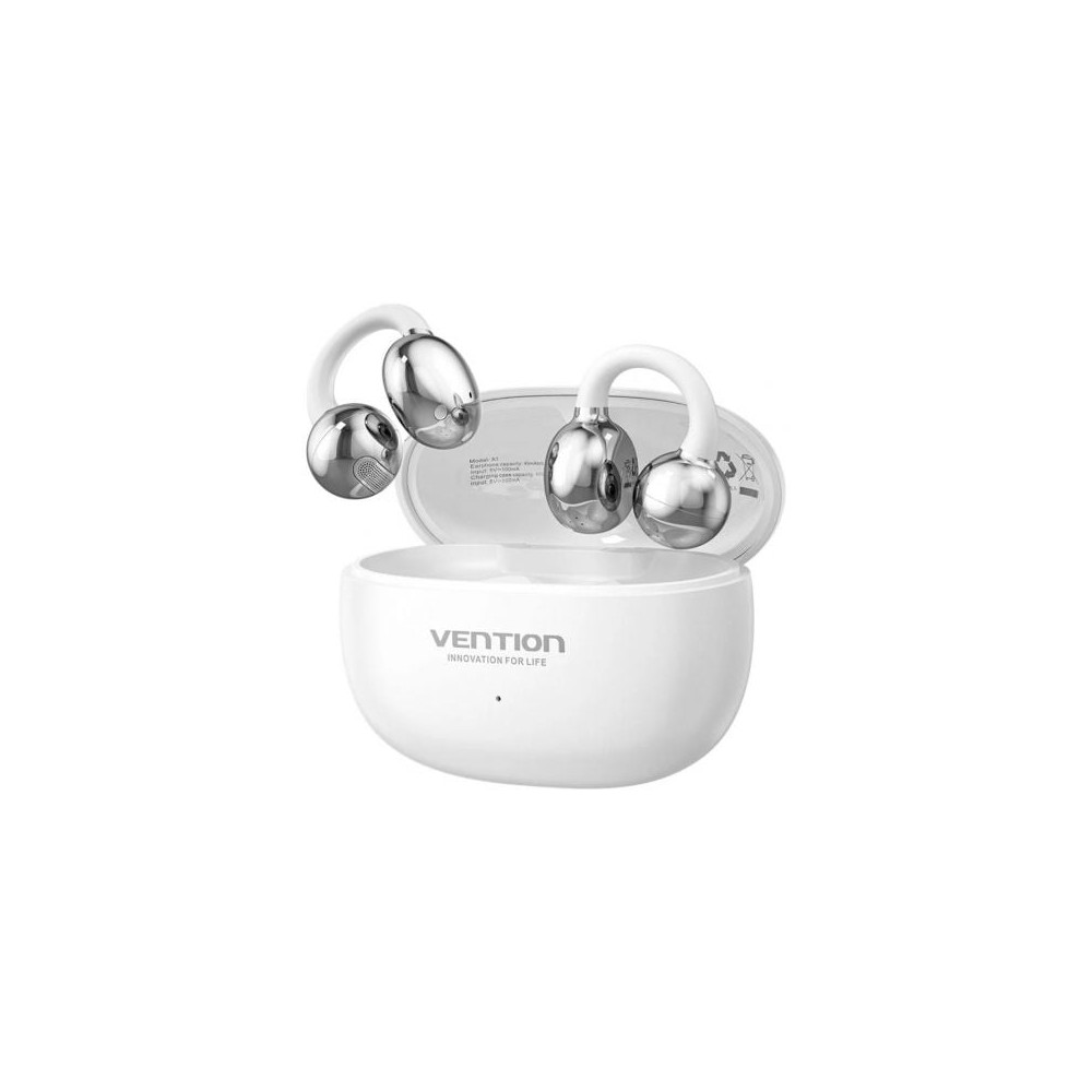Auriculares Bluetooth Vention Echo Clip A11 Pro con estuche de carga/ Autonomía 6h/ Blancos | Bluetooth