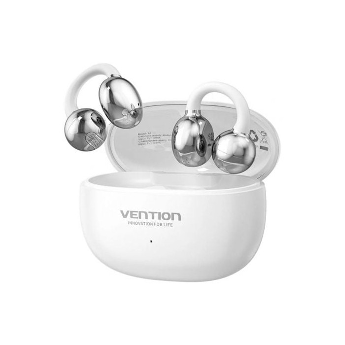 Auriculares Bluetooth Vention Echo Clip A11 Pro con estuche de carga/ Autonomía 6h/ Blancos | Bluetooth