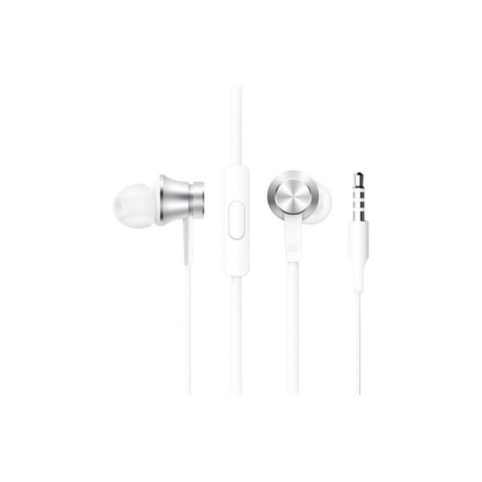 Auriculares Intrauditivos Xiaomi Mi In Ear Basic/ con Micrófono/ Jack 3.5/ Plateados | Auriculares