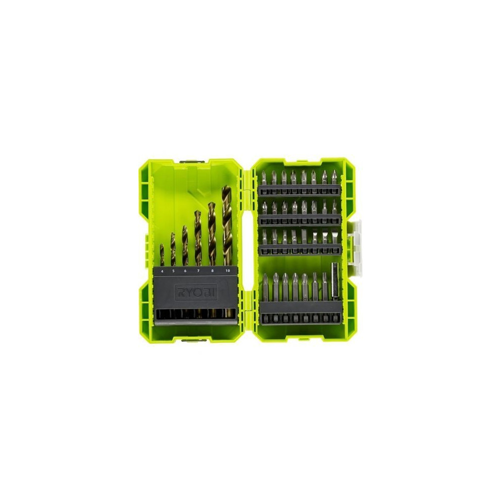 Estuche de 38 Puntas para Perforación y Atornillar Ryobi RAK38SDD | Bricolaje