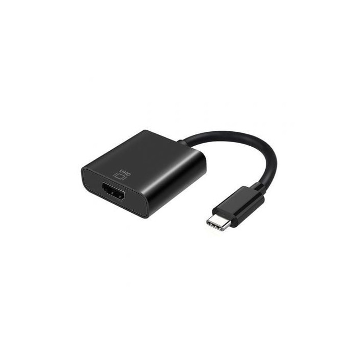 Conversor HDMI 4K 60Hz Aisens A109-0344/ HDMI Hembra - USB Tipo-C Macho/ 15cm/ Negro | HDMI
