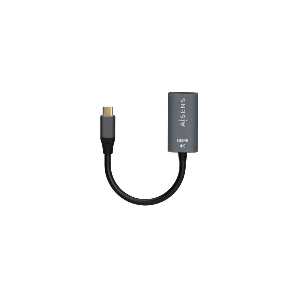Conversor HDMI 4K 60Hz Aisens A109-0683/ HDMI Hembra - USB Tipo-C Macho/ 15cm/ Gris | HDMI