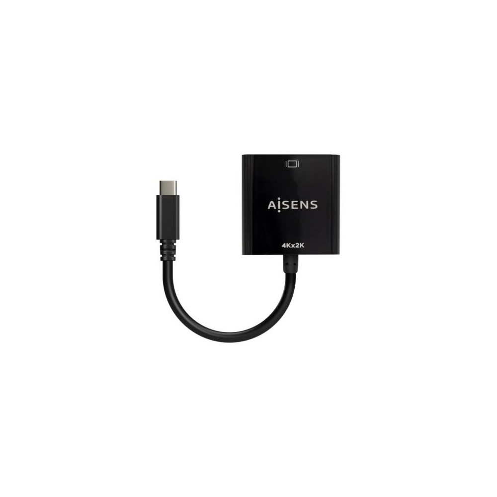 Conversor HDMI 4K 30Hz Aisens A109-0684/ HDMI Hembra - USB Tipo-C Macho/ 15cm/ Negro | HDMI