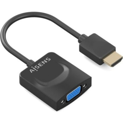 Conversor Aisens A122-0947/ HDMI Macho - SVGA Hembra/ 15cm/ Negro | HDMI