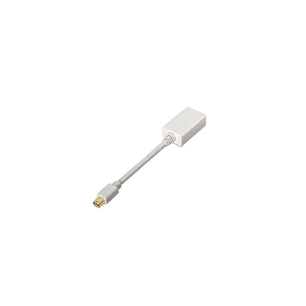 Conversor Aisens A125-0138/ Mini DisplayPort Macho - HDMI Hembra/ 15cm/ Blanco | VGA/DVI/DisplayPort