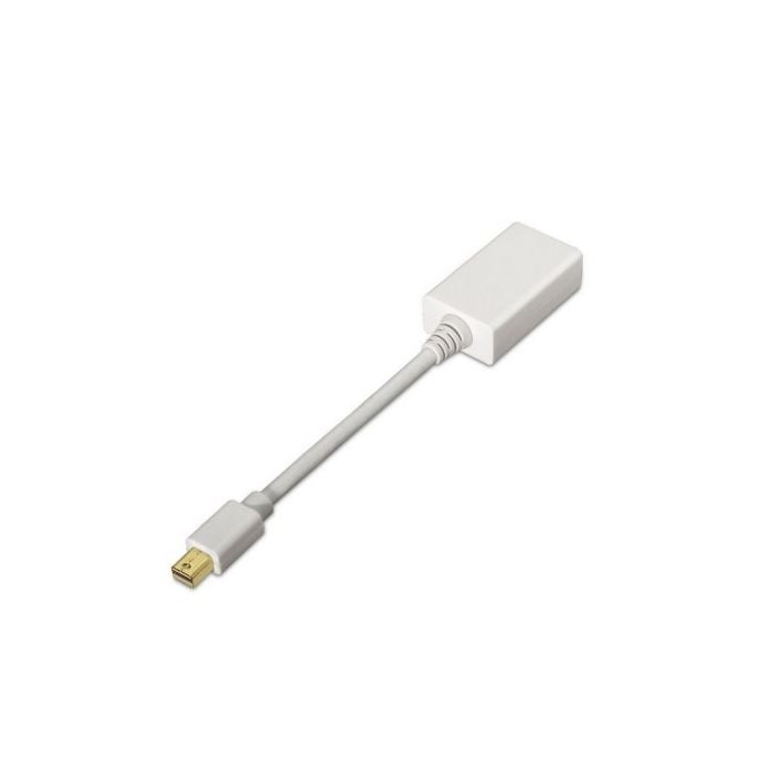 Conversor Aisens A125-0138/ Mini DisplayPort Macho - HDMI Hembra/ 15cm/ Blanco | VGA/DVI/DisplayPort