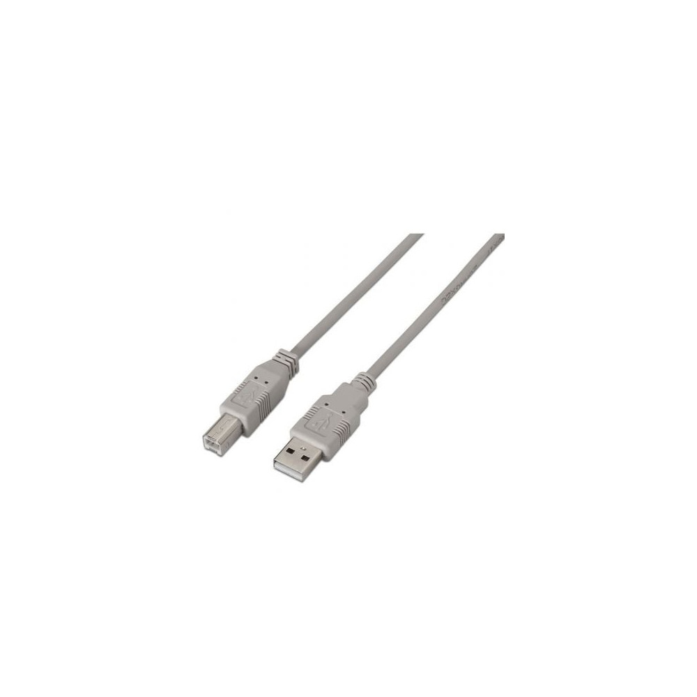 Cable USB 2.0 Impresora Aisens A101-0002/ USB Tipo-B Macho - USB Macho/ 1.8m/ Beige | USB