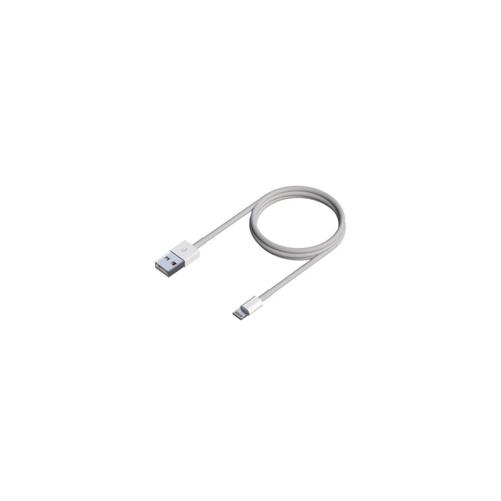 Cable USB 2.0 Lightning Aisens A102-0542/ USB Macho - Lightning Macho/ 50cm/ Blanco | Lightning
