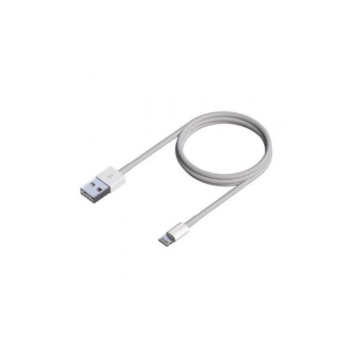 Cable USB 2.0 Lightning Aisens A102-0542/ USB Macho - Lightning Macho/ 50cm/ Blanco | Lightning