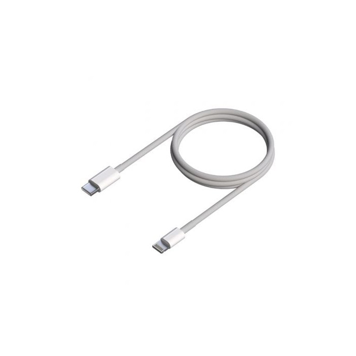 Cable USB 2.0 Tipo-C Lightning Aisens A102-0543/ USB Tipo-C Macho - Lightning Macho/ 50cm/ Blanco | Lightning