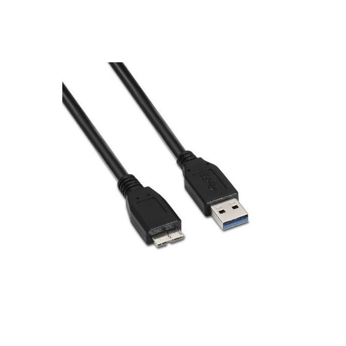 Cable USB 3.0 Aisens A105-0044/ USB Macho - MicroUSB Macho/ 5Gbps/ 2m/ Negro | USB